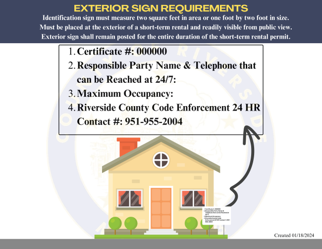 Exterior STR sign requirements 1